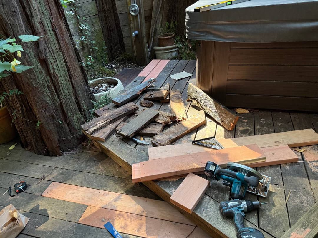 Old pool equipment removed during equipment repair and replacement job